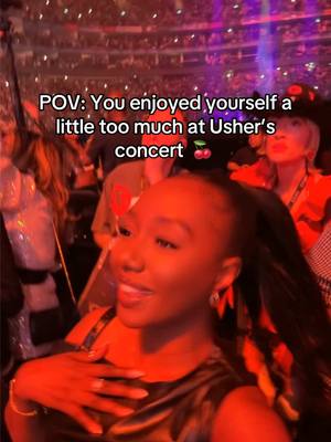 A post by @danaimak_ on TikTok caption: Someone needs to confiscate my phone during concerts 🎤😂 #usherconcert #usher 