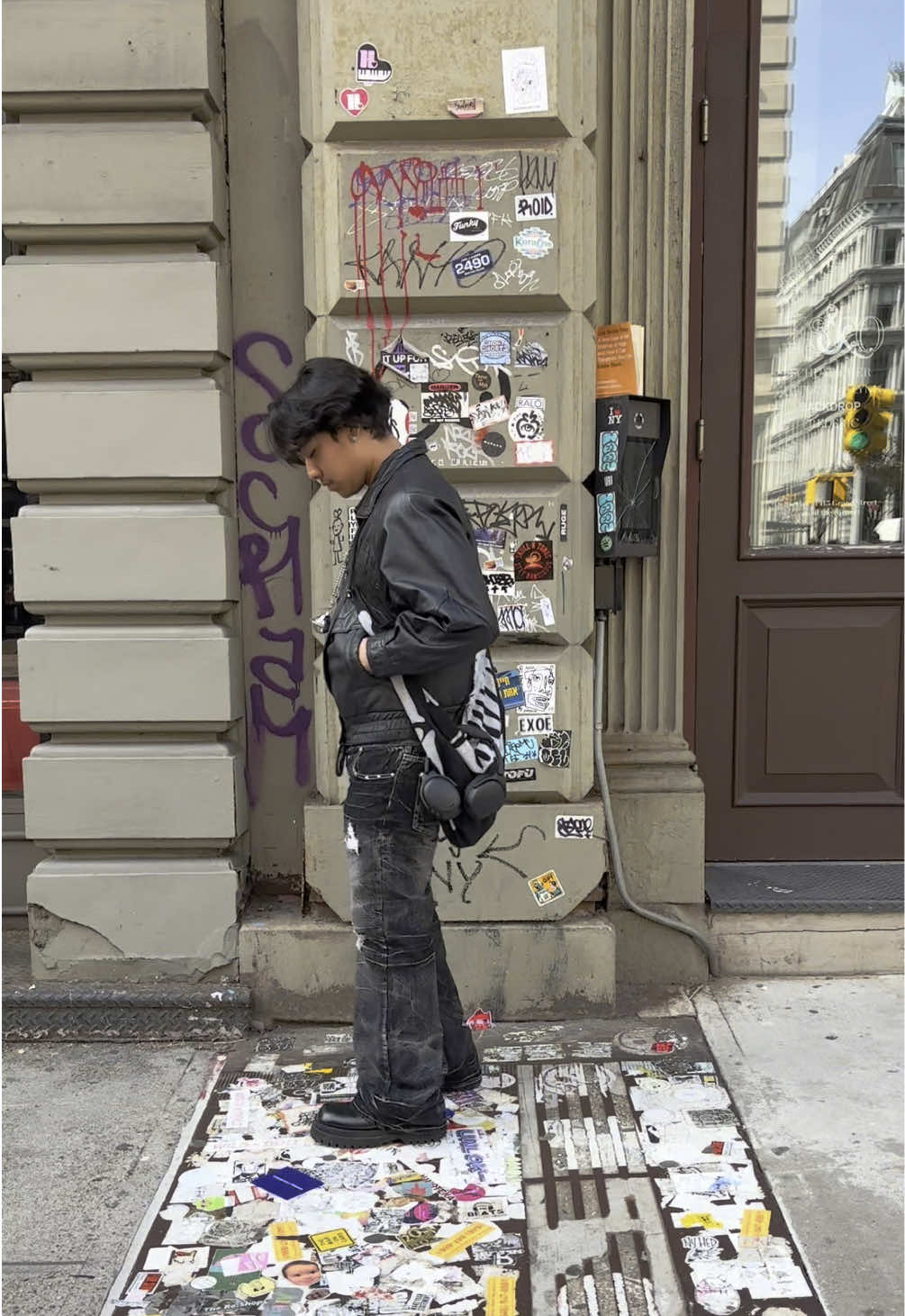A post by @lov3strvck on TikTok caption: #soho #ootd #fyp #nyc 