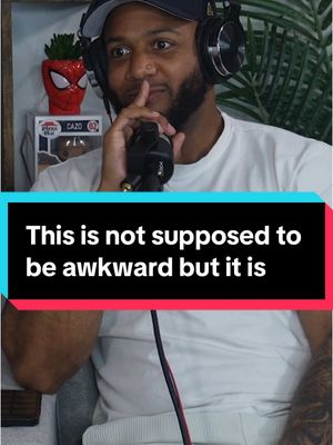 A post by @canivibewithyallpodcast on TikTok caption: Now you and the screen having a staredown #fyp #podcast #foryou @Caz @Chrismathis 