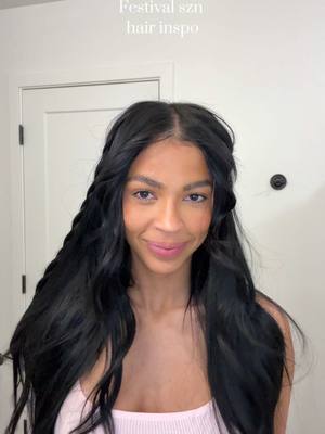 A post by @laylaleannetaylor on TikTok caption: Excited to wear this look to stagecoach this year! @Hairitage by Mindy #hairitagepartner 