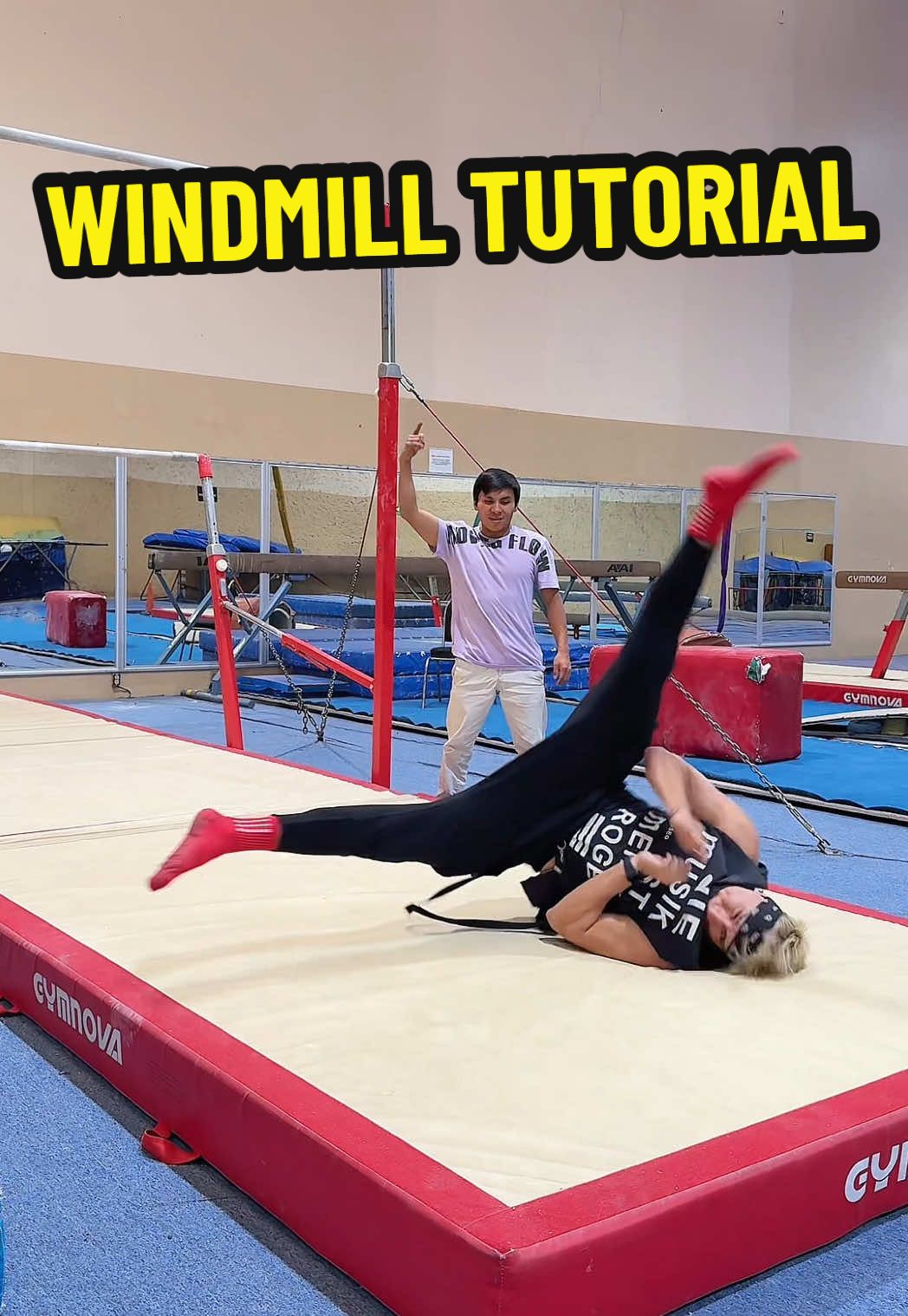 A post by @alex_destreza on TikTok caption: Entrenamiento para Windmill 🌪️🤩 #breakdance #powermoves #bboy #TikTokDeportes 