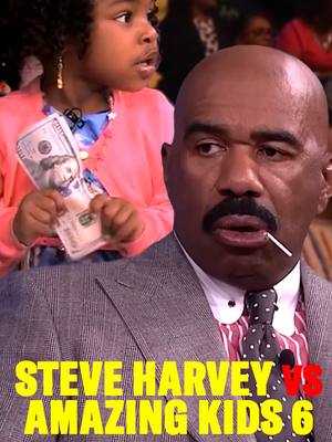 A post by @steveharvey on TikTok caption: Steve Harvey VS. Amazing Kids VI | They Got Me Again! 😂 #steveharvey #funny #funnykids