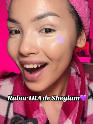 A post by @abigelic on TikTok caption: Probando el Nuevo Rubor Lila💜de @SHEGLAM #Reseña #RuborMorado #Sheglam #SheglamBlush #SheglamLiquidFam #Sheglampartnerr