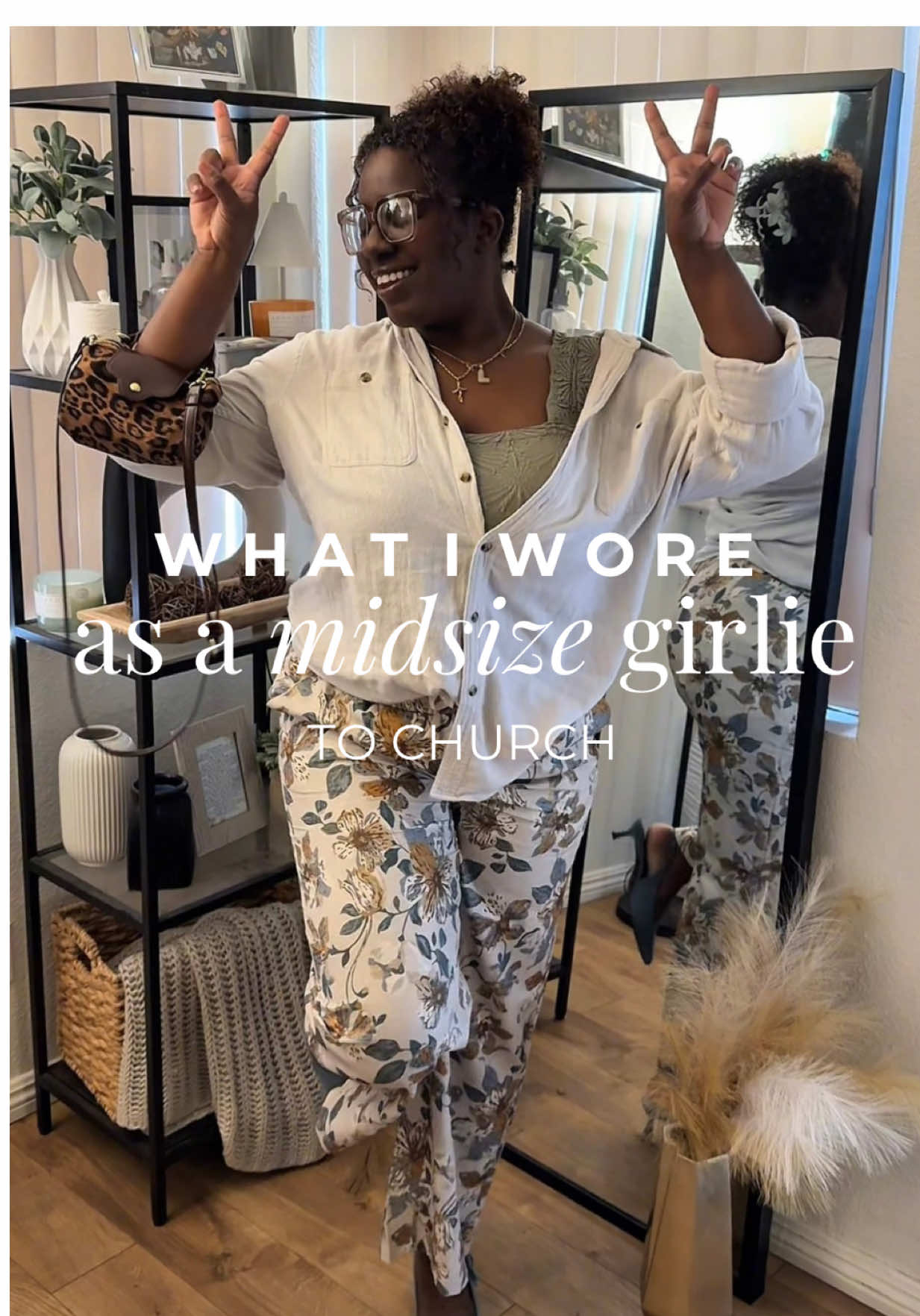 A post by @lasharinthemaking on TikTok caption: Tik Tok shop wins again! Love this outfit downnn. Perfect for spring into summer In case you’re wondering, leopard print is a neutral 🐆 #churchoutfit #churchfit #midsizefashion #midsizestyle #midsizetiktok #midsizeoutfits 