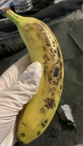 A post by @venuslovegore on TikTok caption: bananarama tatooana #tattoo #tattooapprentice #fypchallenge