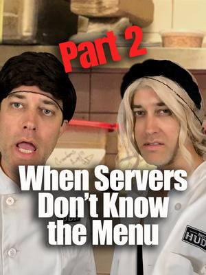 A post by @drew_talbert on TikTok caption: Even in the kitchen, Nicole is serving (co-write w/ @andrea.kelley) #serverlife #restaurantcomedy #bistrohuddy #cheflife🔪