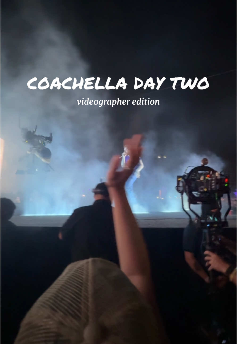 A post by @jayandmackfilms on TikTok caption: Coachella day three from a videographer’s perspective #coachella #coachella2025 #coachellaweekend1 #keshi #shaboozey #postmalone #megantheestallion 
