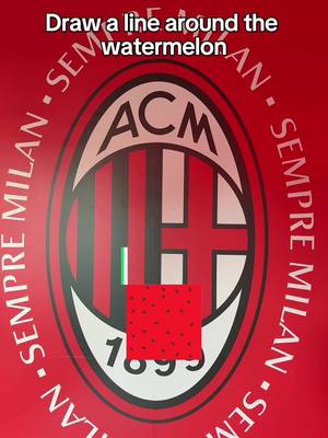A post by @acmilan on TikTok caption: 🍉 ❤️🖤😅  #acmilan 