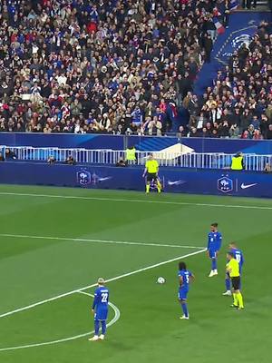 A post by @euro2024 on TikTok caption: Brilliant Olise free-kick 🪄 #NationsLeague #MichaelOlise #France 