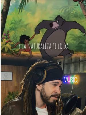 A post by @miki.martz on TikTok caption: Busca lo más vital 🐻 #ellibrodelaselva #thejunglebook #buscalomasvital #paratiiii #disney #sing #cover #tintan 
