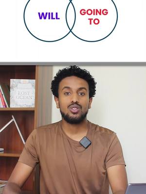 A post by @bronqenglish on TikTok caption: "Will" vs. "Going to" 😉 . #ethiopian_tik_tok🇪🇹🇪🇹🇪🇹🇪🇹 #ethiopian_tik_tok #eritreantiktok🇪🇷🇪🇷habesha #learnenglish #englishteacher #fyp #foryoupage #የእናንተገፅ #habeshatiktok #learnontiktok #language #languagelearning  . . . English Teacher, Language School in Addis Ababa, Language, English, Training, Language School in Ethiopia, Best Language School, English ትምህርት, ለጀማሪ, በአማርኛ, Learn English