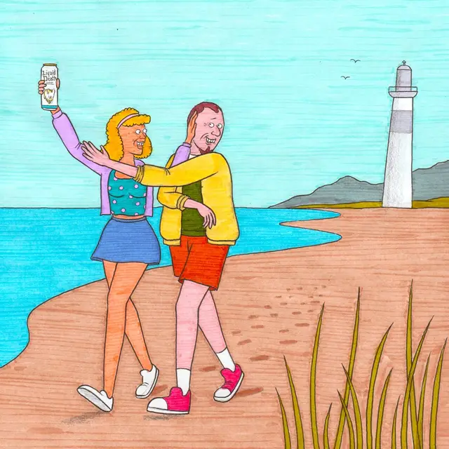 A post by @liquiddeath on TikTok caption: Nothing gets your engine running like an ice-cold Liquid Death Mountain Water. Another masterpiece by advertising expert Jeffrey Mahannah #liquiddeath