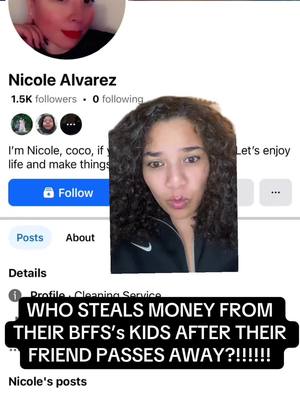 A post by @mamaadrama on TikTok caption: We raised 2200 dollars for one of my members children who passed away. He BFF ran off with the money!!!!!! The children have not received the money. Im not stopping until the children are paid every penny we raised!!!!