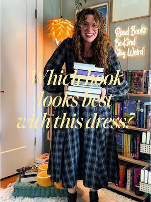 A post by @megstearoom on TikTok caption: Styling my new favorite @Son de Flor ✨ dress with some of my favorite books! Which one goes best? 📖🌱 Shop this dress at my 🔗 in bio! *I do earn a small affiliate commission when you shop. Thank you for your support! #gifted #mysondeflor #ootd #ootd #megstearoom 