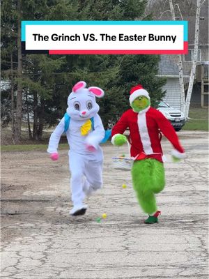 A post by @daniel.labelle on TikTok caption: The Grinch VS. The Easter Bunny