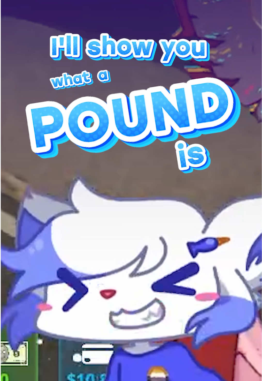 A post by @andre_moraph on TikTok caption: Define "Pound" ☝️🤓 ✦ #Furry #VTuber 