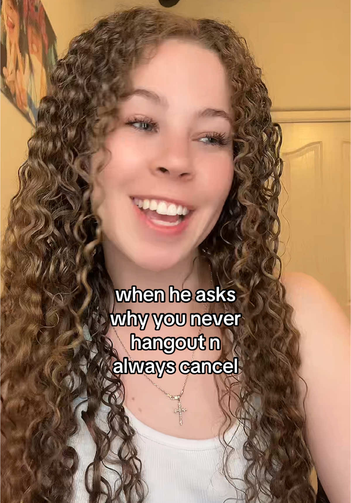 A post by @marisamatty on TikTok caption: i rather stay home it’s safe over here  🥹