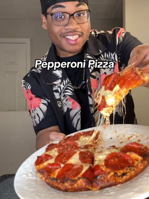 A post by @cookwithquise on TikTok caption: Pepperoni Pizza Macros For The WHOLE Pizza: 775 Calories | 95g Carbs | 6.2g Fat | 76.8g Protein Ingredients: 110g Self Rising Flour 100g Plain Nonfat Greek Yogurt 7g Nutritional Yeast 113g Tomato Sauce 112g Fat Free Mozzarella Cheese 24 Slices Turkey Pepperoni Instructions: In a large bowl Add Flour, Yeast, & Yogurt. Mix and Kneed into Dough Ball. Lightly Spray Cake Pan w/ Olive Oil. Mold Dough ball into pan. Bake at 425 for 5-8 Minutes To Crisp. Add Tomato Sauce. RINSE Cheese and add to pizza. Top with Turkey Pepperoni. Bake at 425 for 15 Minutes. Serve & Enjoy! #Pizza #pizzalover #lowcalorie #highprotein #highproteinmeals #highproteinrecipes #meal #mealideas #healthyrecipes #easyrecipe #recipes 