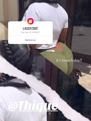 A post by @londondagreat1 on TikTok caption: It’s launching day!!!!! Be sure to set your alarms for 9pm tonight! Definitely dropping the hottest gear🫶🏽  www.ShopThique.com