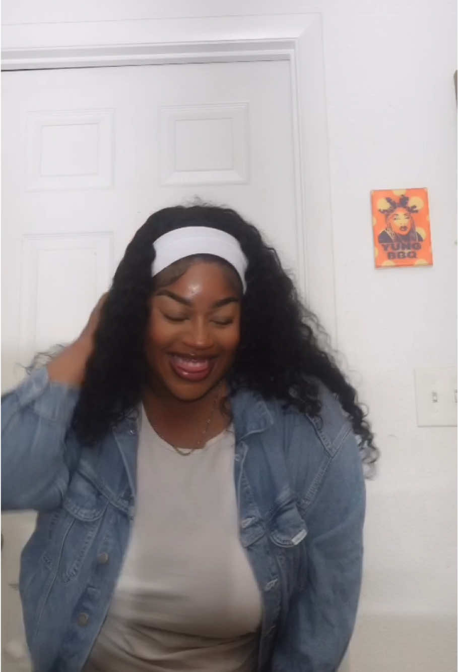 A post by @yungbbq on TikTok caption: Made up this lil dance to the mystery banger of the year… Who da freak is Beaux Deity?! Cause this song 🔥🔥https://unitedmasters.com/m/heaven-on-earth-14” #fyp #beauxdeity #yungbbq