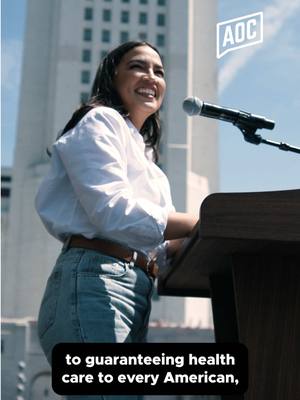 A post by @aoc on TikTok caption: A better world is possible. #AOC 