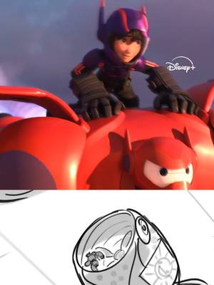 A post by @disneyspain on TikTok caption: ¡A toda velocidad, Baymax! 🎥: #BigHero6 #CineEnTikTok
