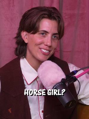 A post by @dylanmulvaney on TikTok caption: Big Horse girl energy on this week’s dylan hour podcast with @E.R. Fightmaster 🐴 #thedylanhour #horsegirl 