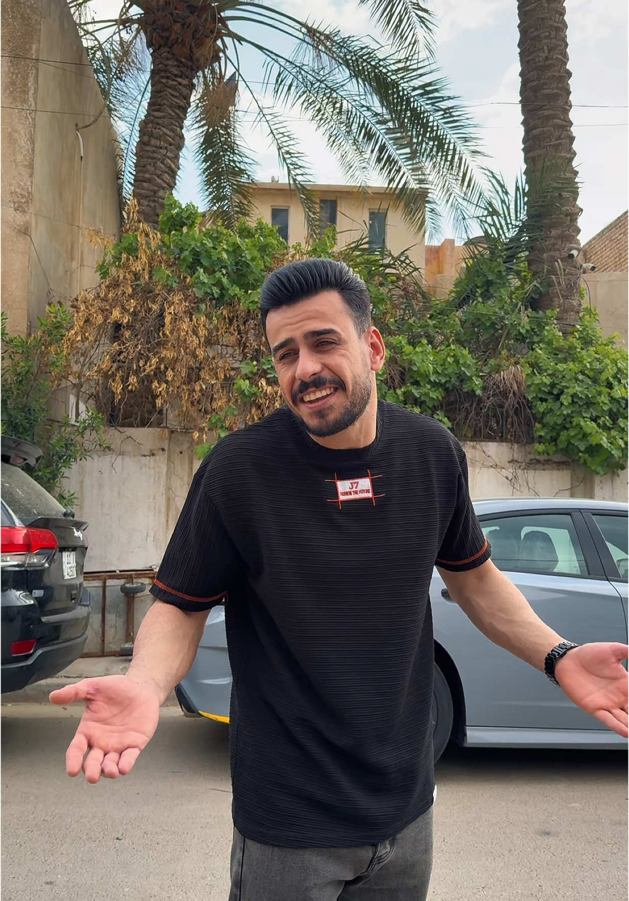 A post by @mohaimen.alaa on TikTok caption: هم عدكم هيج شخص بالمنطقه ؟ 🤣 #مهيمن_علاء 