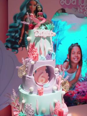 A post by @beejay_tv on TikTok caption: Our Baby Da’Lylah Made a splash 🌊 for her 6th Birthday- and it was EVERYTHING🤩  event planner & balloon artist 🧑‍🎨 @blugardin 