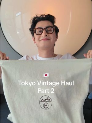 A post by @arvinolano on TikTok caption: Tokyo haul part 2. I wish it had its original tan velour dust bag 🥲 #hermes #midcenturyhome
