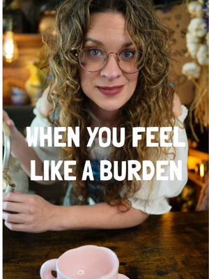 A post by @megstearoom on TikTok caption: You are not a burden, my friend, and I’m so happy you popped in today. 💛 #megstearoom #taverntok #fyp  