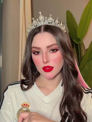 A post by @rahmah_bassam9 on TikTok caption: معكم بالخسارة قبل الفوز ريال مدريد لاخر نفس 💜👑 #real #ريال_مدريد #رحمه_بسام #جيش_رحمه 