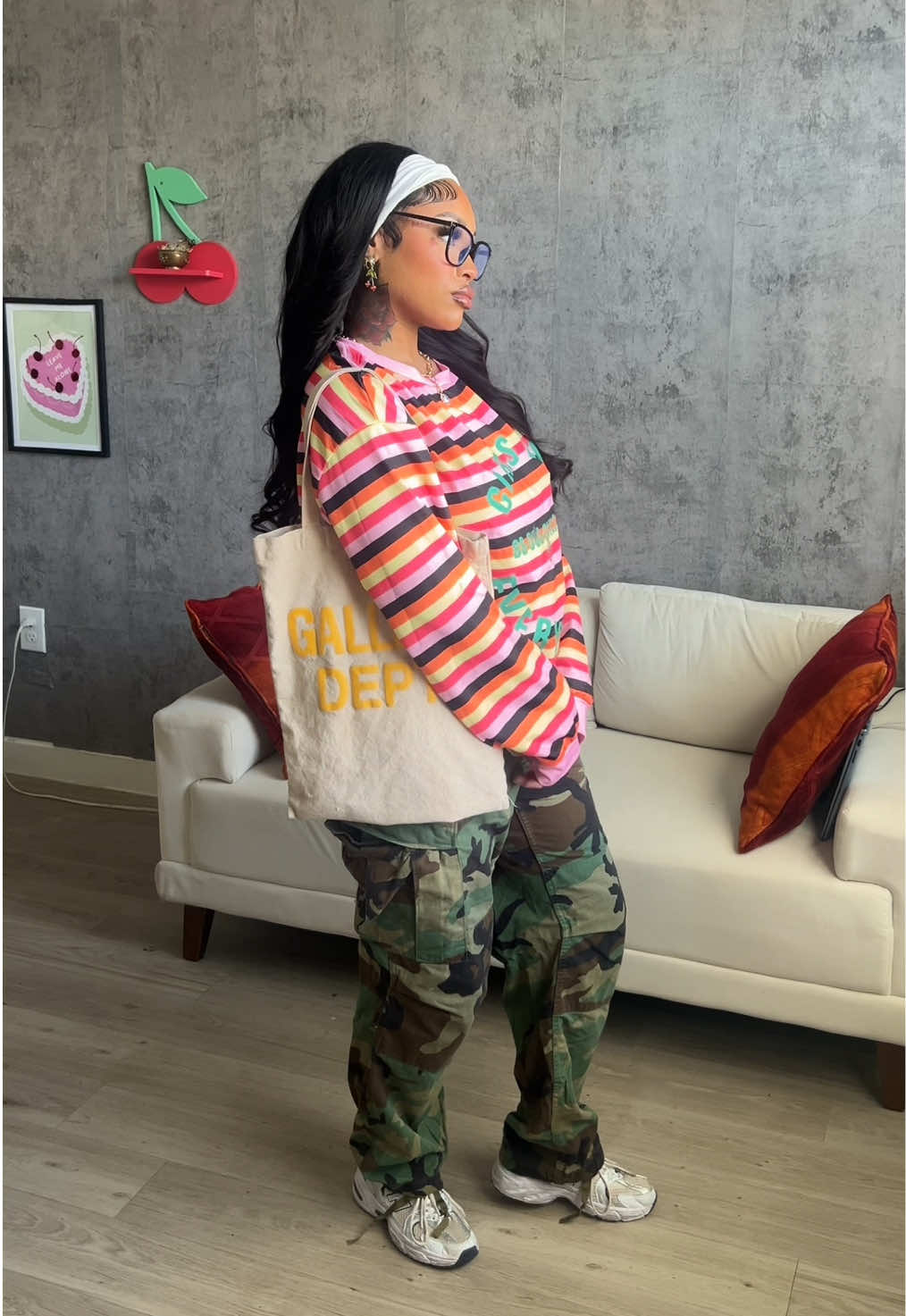 A post by @poppedbycherry on TikTok caption: Clearly need an iron, but oh well lol  • • • #OOTD #ootdblackgirl #shein #outfitoftheday #fashionhaul #grwm #outfitideas #outfitblackgirl #outfitinspo