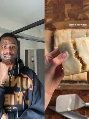 A post by @kelz on TikTok caption: #duet with @cozyfoodwithemi Lemon Brownies: anything with lemon in it is my weakness. A must try treat! 
