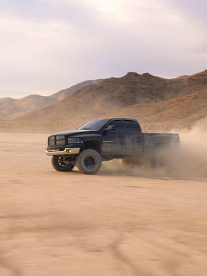 A post by @_greg_a on TikTok caption: When she says she’s home alone 🤣 Whipping a 8k lb truck in the desert is wild!!! 