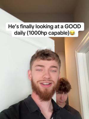 A post by @reallyonlyaiden on TikTok caption: Owning a Mustang is a core element of every great car guy😂😂