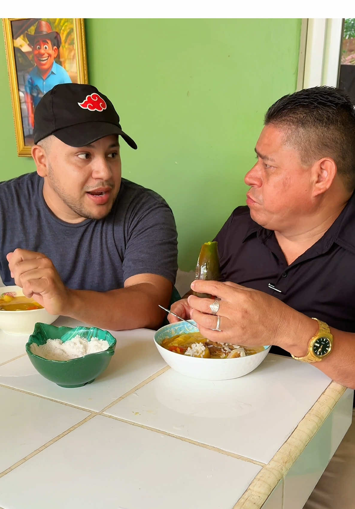 A post by @losmercury92796 on TikTok caption: Disfrutando la Sopita de pescado Seco en esta Semana Santa 😍😍 @Nery Mercao @Wiluka 🦔 
