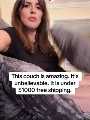 A post by @kindnessmom on TikTok caption: #couch #newcouch #tiktokcouch #cozycouch #cheapcouch #easysetup #couchhack #couchontiktok #newcouch #treatyourself 