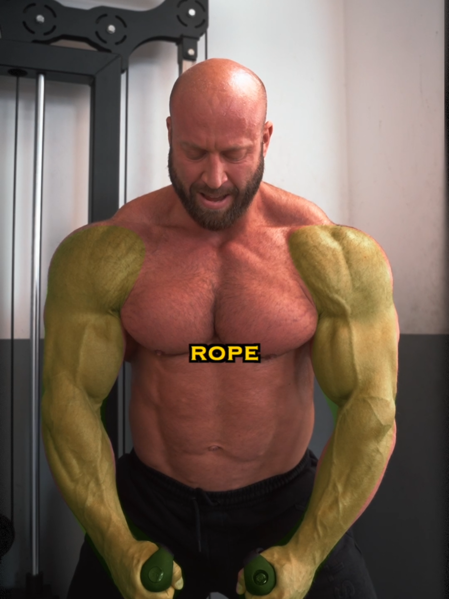 A post by @petarklancir on TikTok caption: Let’s get those shoulders pumped and have some fun! 👉 Rope front raise! 🤝 --------------------------------- Can't build #muscle 🤔 Check out my training programs 👉 Bio --------------------------------- #shoulders #frontraises #delts #deltworkout #gym #bodybuilding #gains
