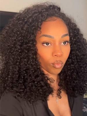 A post by @xobridenise on TikTok caption: Me 🤝🏽 half wigs 4evaaa #halfwig #hairtutorial #blackgirlhairstyles #summerhairstyles #curlyflipover #flipoverquickweave #flipovermethod 