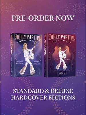 A post by @dollyparton on TikTok caption: I’m so excited to finally share my new book with you, ‘Star of the Show: My Life on Stage!’ This book is a celebration of my journey as a performer, filled with personal stories, cherished memories, and never-before-seen photos from more than seven decades on stage. ‘Star of the Show: My Life on Stage’ will be out everywhere on November 11, and you can pre-order it now at the link in my bio.  A deluxe hardcover edition will also be available, featuring an exclusive cover and special photography prints — a little something extra for the fans who’ve been with me every step of the way!
