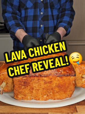 A post by @cookingwlthfred on TikTok caption: Crafting Steve's Fiery Magma Lava-Roasted Chicken!🌋🍗 #lavachicken #steve #lava #chicken #minecraft #minecraftmovie #minecraftsteve #spicychicken #chickenrecipe #warnerbros #fyp 