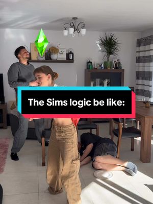 A post by @loczniki on TikTok caption: The Sims have very weird priorities 😂