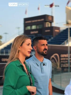 A post by @beinsports on TikTok caption: 🇪🇸🏆 ديفيد فيا، نجم برشلونة السابق وبطل العالم مع المنتخب الإسباني، حاضر في بطولة أريدُ قطر الكبرى للبادل 2025. أول ذكرى حضرت لذهنك عند رؤيته؟ 💭🤩 #بادل | #بطولة_أريد_قطر_الكبرى_للبادل #Padel | #PremierPadel