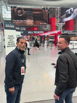 A post by @krispypizza_ on TikTok caption: At the auto convention with a class act! @Philspizzasyosset 