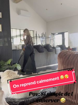 A post by @pao_e_kim on TikTok caption: On reprend les bonnes vieilles habitudes 🤣 ‘ on ennuie Kim la star ! #pourtoi #kimlastar #fyp #ménage 