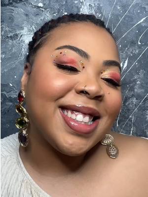 A post by @royalslaybyshay on TikTok caption: Summer’s not here yet, but this track and this face say otherwise 🤪☀️ #fyp #makeup  #summervibes #makeup 