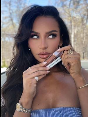 A post by @carlibybel on TikTok caption: Spring #lipcombo of the day☀️ Using my brand @The Beauty Bybel Kayla & Ashley lip liners, topped with Dani gloss! Code SPRING gets you 20% off sitewide✨