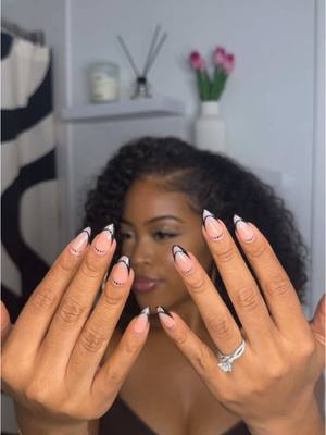 A post by @bycandicejones on TikTok caption: Festival season is here, and the @Sally Hansen Salon Effects® Perfect Press-Ons have a style for every vibe! They’re quick to apply, damage-free, and give you a salon-quality look—no nail appointment needed. I’m using the “Needing Space” design. Grab your set @Walgreens #SallyHansenPartner