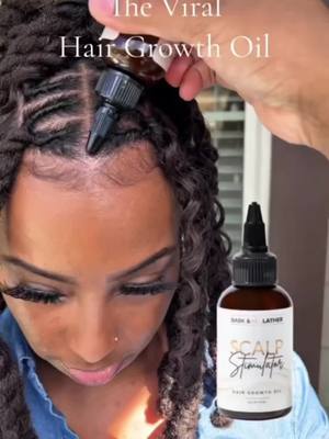 A post by @baskandlatherco on TikTok caption: Scalp health is super important! Tap into our products for a natural and non-toxic way to get longer hair 💛🙌🏾#tiktokshopfinds #fyp #baskandlatherco #4chair #hairloss #hairgrowth 